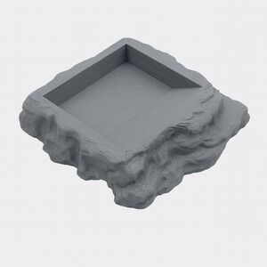 Stone Layered Reptile Water Dish • Terrarium Tank Bowl for Geckos & Lizards